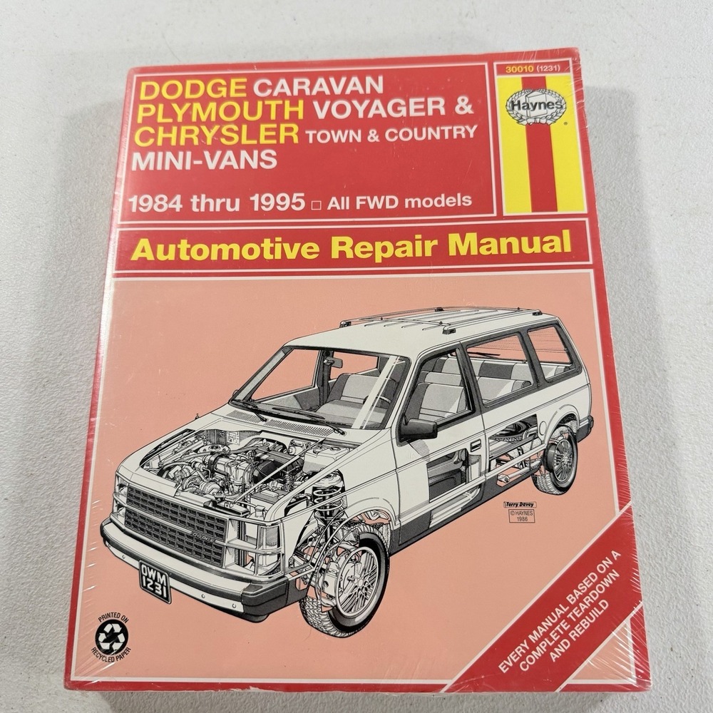 Haynes 30010 Dodge Plymouth Chrysler Mini-Van 1984-95 Caravan Voyager Town Count